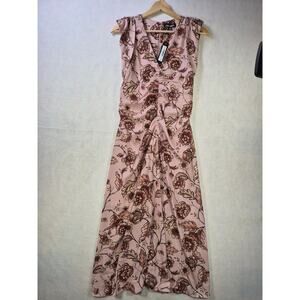Cottagecore Classy Preppy Timeless Soft Vintage Inspired Midi Dress sz xs #2171
